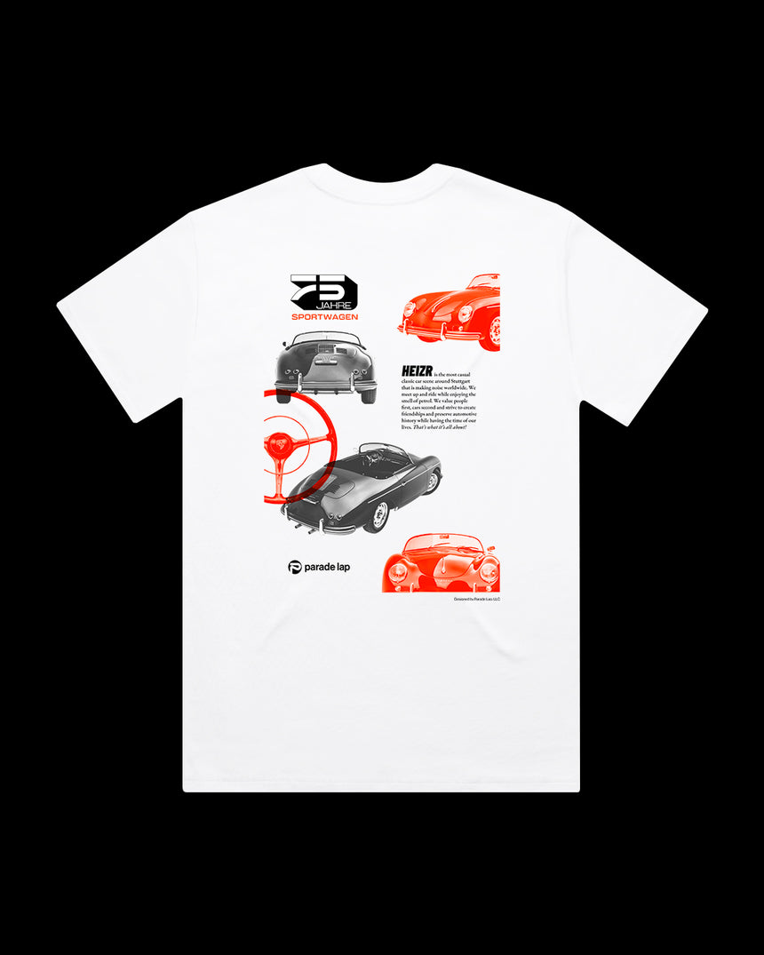 Parade Lap x Heizr Club 75 Years of Porsche Tee